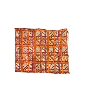 Vintage Bambay orange and red bamboo print fabric